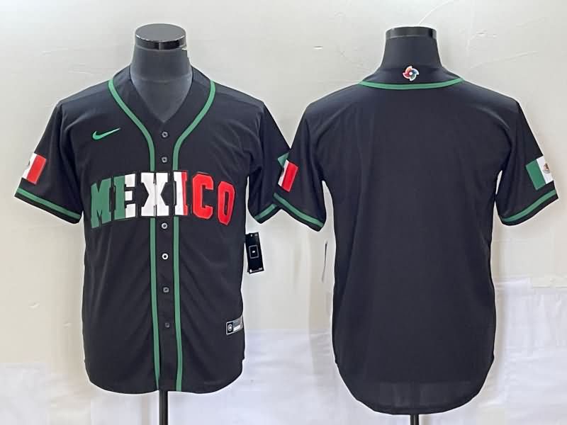 Mexico Black Baseball Jersey 06