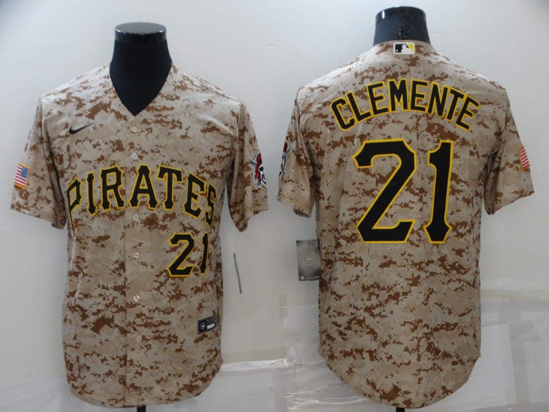 Pittsburgh Pirates Olive Salute To Service MLB Jersey