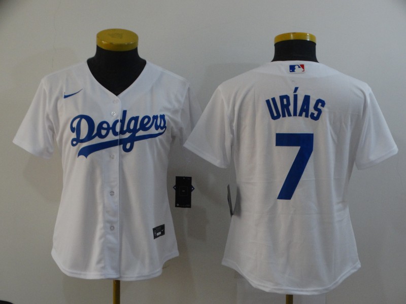 Los Angeles Dodgers #7 URIAS White Women MLB Jersey