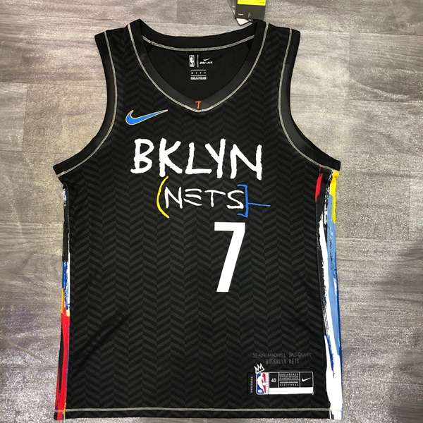 Brooklyn Nets 20/21 Black City Basketball Jersey (Hot Press)