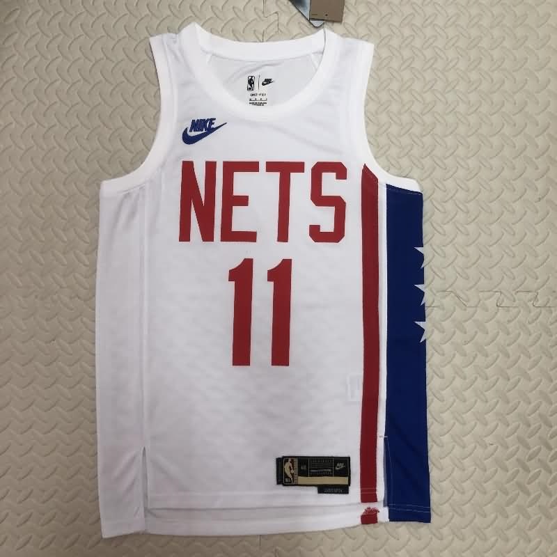 Brooklyn Nets White Classics Basketball Jersey (Hot Press)