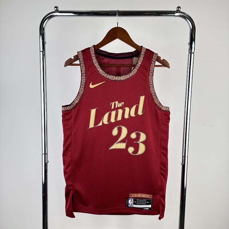 Cleveland Cavaliers 23/24 Red City Basketball Jersey (Hot Press)