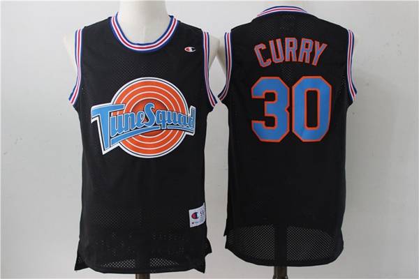 Movie Space Jam Black #30 CURRY Basketball Jersey (Stitched)