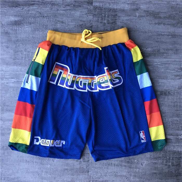 Denver Nuggets Just Don Blue NBA Shorts