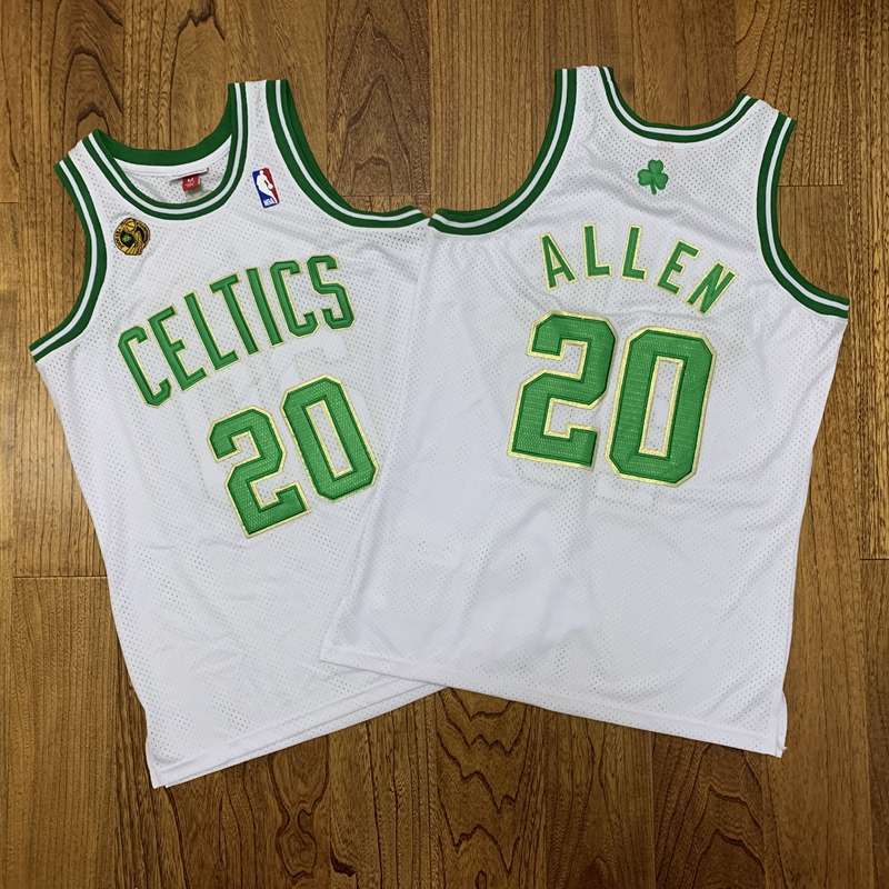 Boston Celtics 2007/08 White #20 ALLEN Champion Classics Basketball Jersey (Closely Stitched)