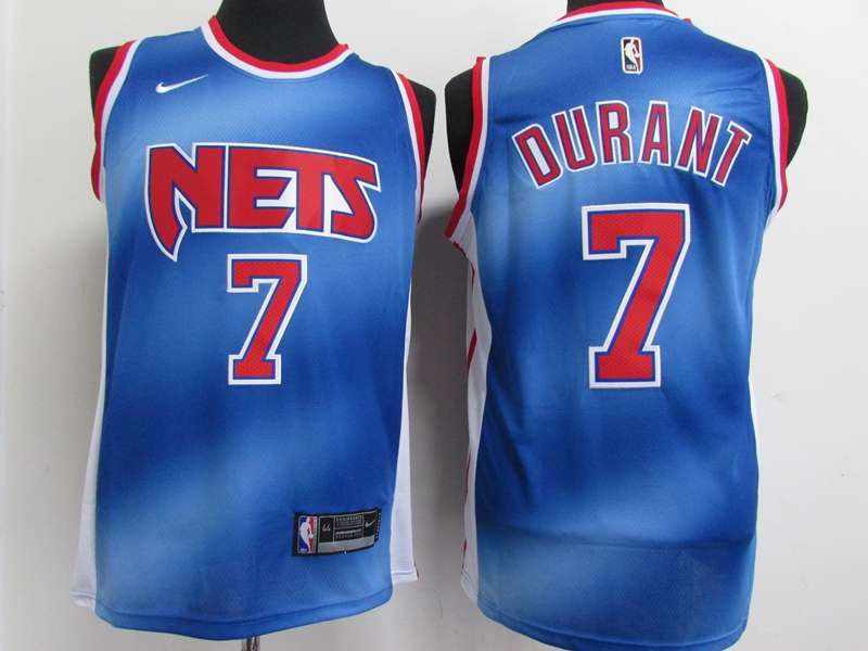 Brooklyn Nets 20/21 Blue #7 DURANT Basketball Jersey (Stitched)
