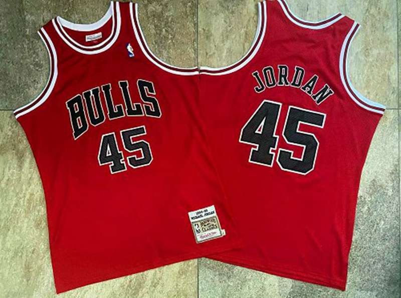 Chicago Bulls 1994/95 Red #45 JORDAN Classics Basketball Jersey (Closely Stitched)