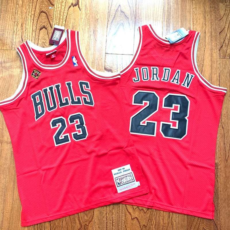 Chicago Bulls 1997/98 Red #23 JORDAN Classics Basketball Jersey (Closely Stitched)