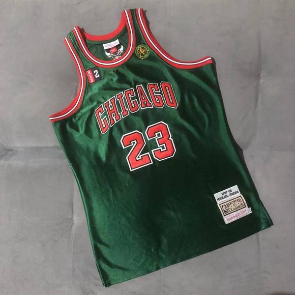 Chicago Bulls 1997/98 Green #23 JORDAN Classics Basketball Jersey 02 (Closely Stitched)