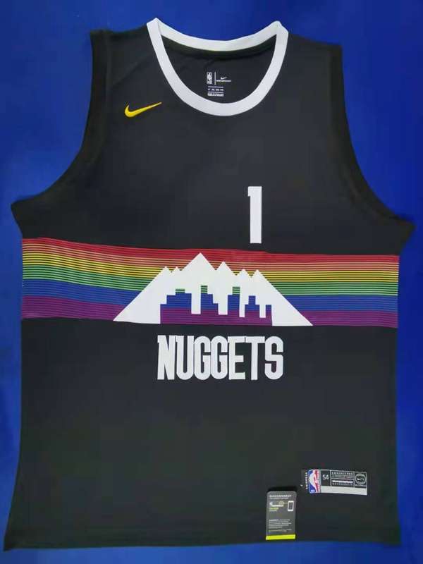 Denver Nuggets 2020 Black #1 PORTERJR. City Basketball Jersey (Stitched)
