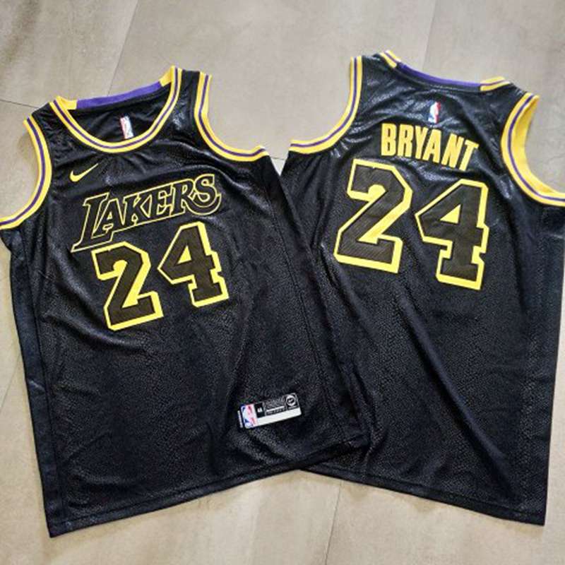 Los Angeles Lakers 2020 Black #24 BRYANT City Basketball Jersey (Closely Stitched)