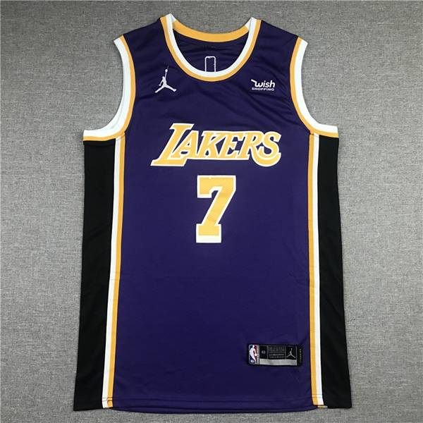 Los Angeles Lakers 20/21 Purple #7 ANTHONY AJ Basketball Jersey (Stitched)