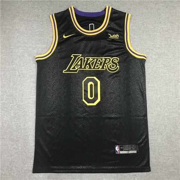 Los Angeles Lakers 2020 Black #0 WESTBROOK City Basketball Jersey (Stitched)