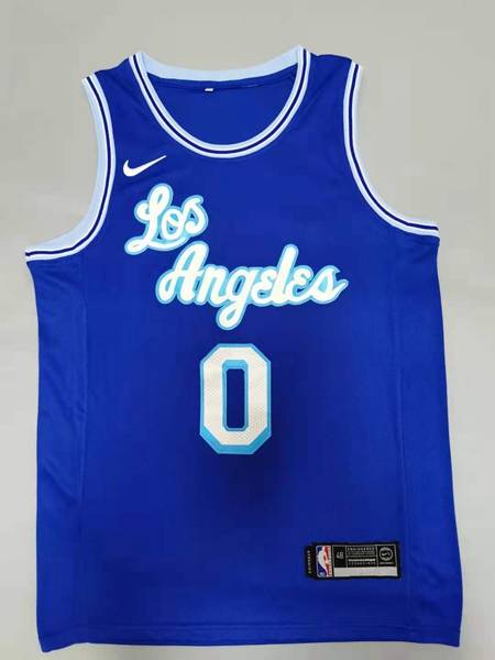 Los Angeles Lakers Blue #0 WESTBROOK Basketball Jersey (Stitched)