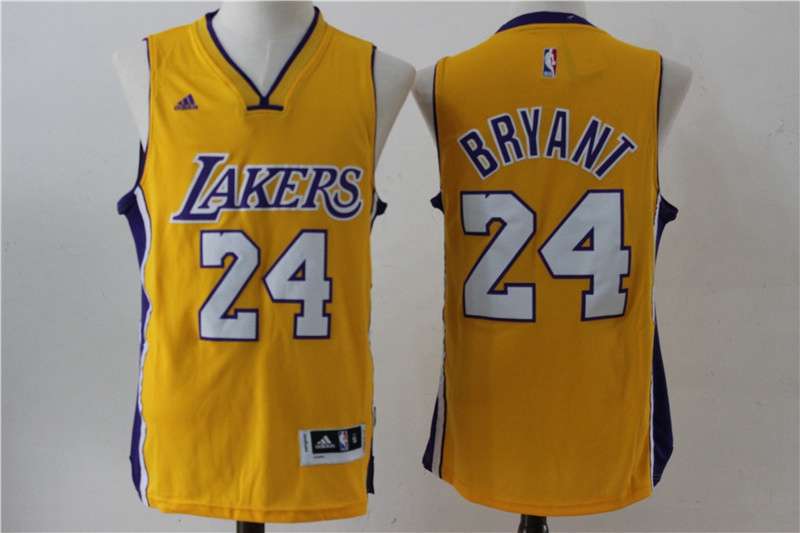 Los Angeles Lakers Yellow #24 BRYANT Classics Basketball Jersey 03 (Stitched)