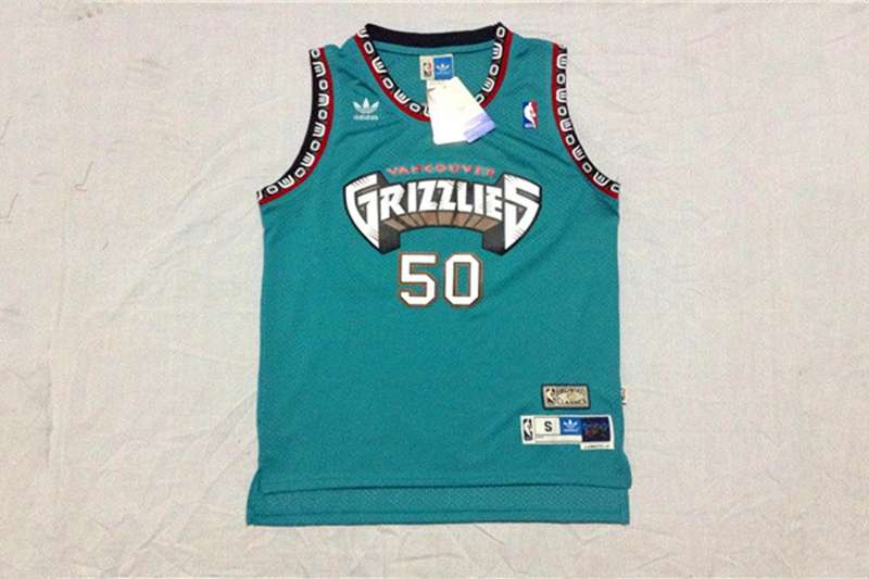 Memphis Grizzlies Green #50 REEVES Classics Basketball Jersey (Stitched)