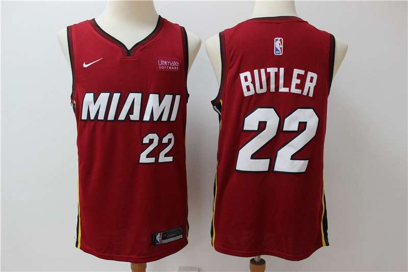 Miami Heat Red #22 BUTLER Basketball Jersey (Stitched)