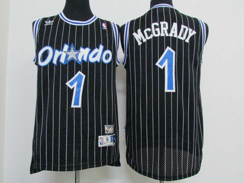 Orlando Magic Black #1 McGRADY Classics Basketball Jersey (Stitched)