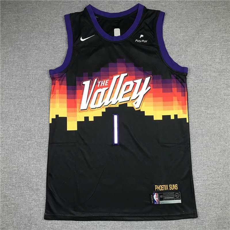 Phoenix Suns 20/21 Black #1 BOOKER City Basketball Jersey (Stitched)