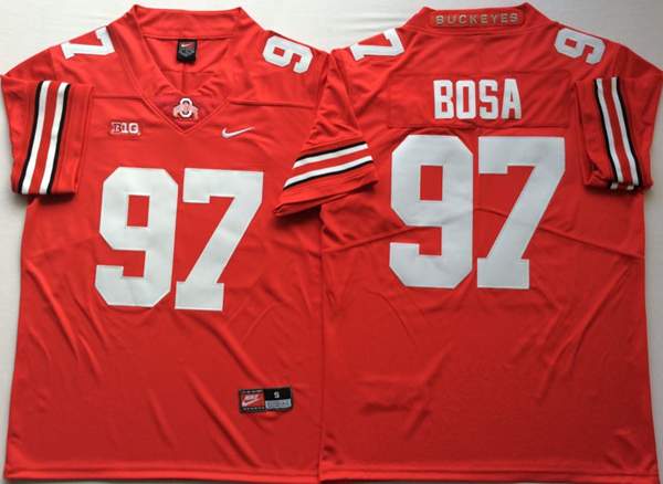 Ohio State Buckeyes Red #97 BOSA NCAA Football Jersey