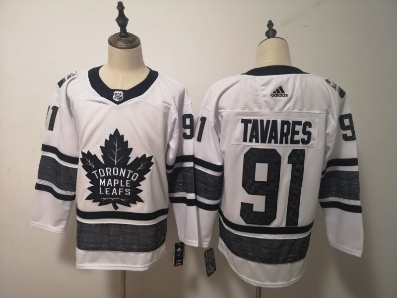2019 Toronto Maple Leafs White #91 TAVARES All Star NHL Jersey