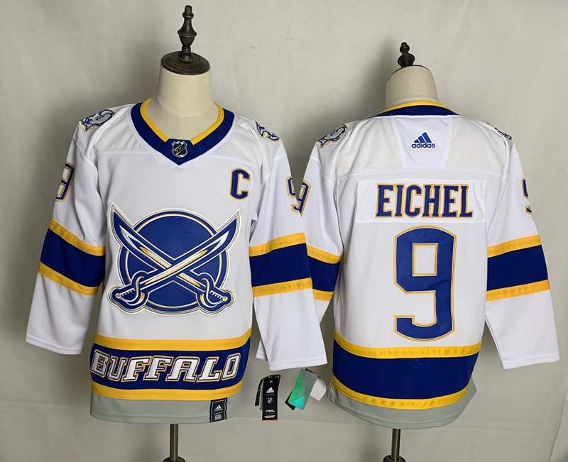 Buffalo Sabres White #9 EICHEL NHL Jersey