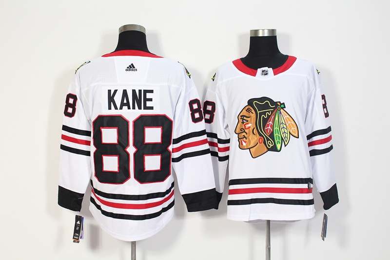 Chicago Blackhawks White #88 KANE NHL Jersey