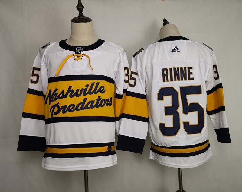 Nashville Predators White #35 RINNE NHL Jersey 02