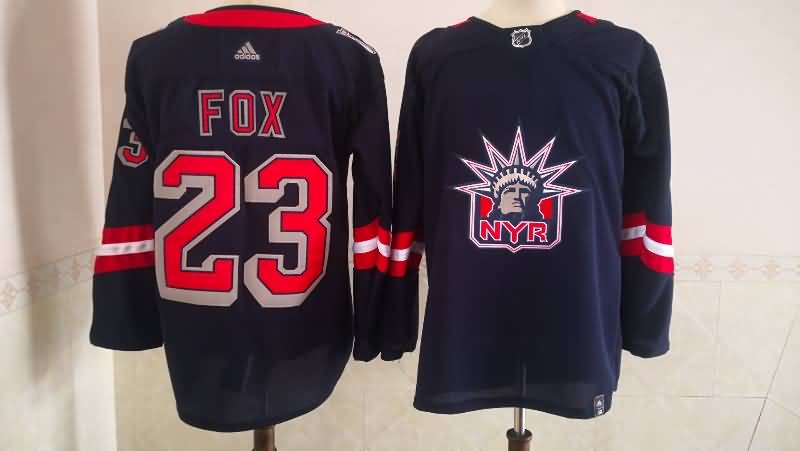New York Rangers Dark Blue #23 FOX Classics NHL Jersey