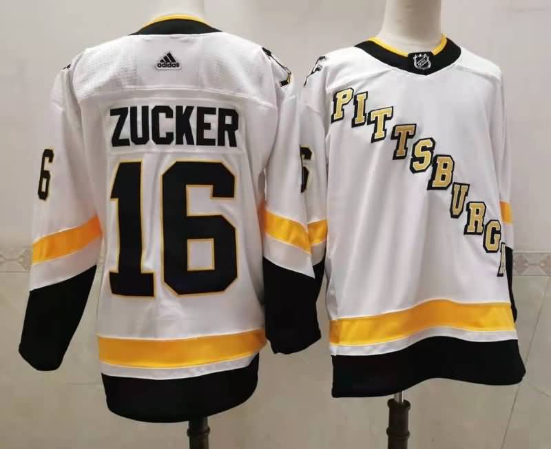 Pittsburgh Penguins White #16 ZUCKER NHL Jersey