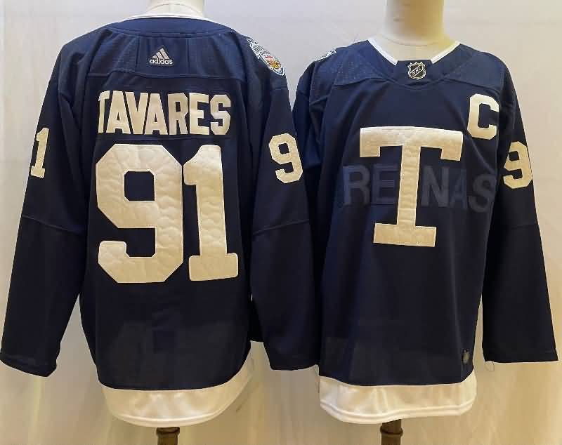 Toronto Maple Leafs Dark Blue #91 TAVARES NHL Jersey