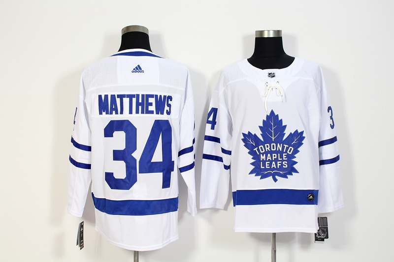 Toronto Maple Leafs White #34 MATTHEWS NHL Jersey