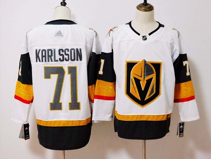 Vegas Golden Knights White #71 KARLSSON NHL Jersey