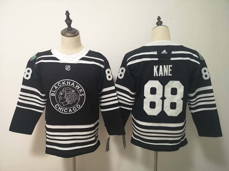 Chicago Blackhawks #88 KANE Black Women NHL Jersey