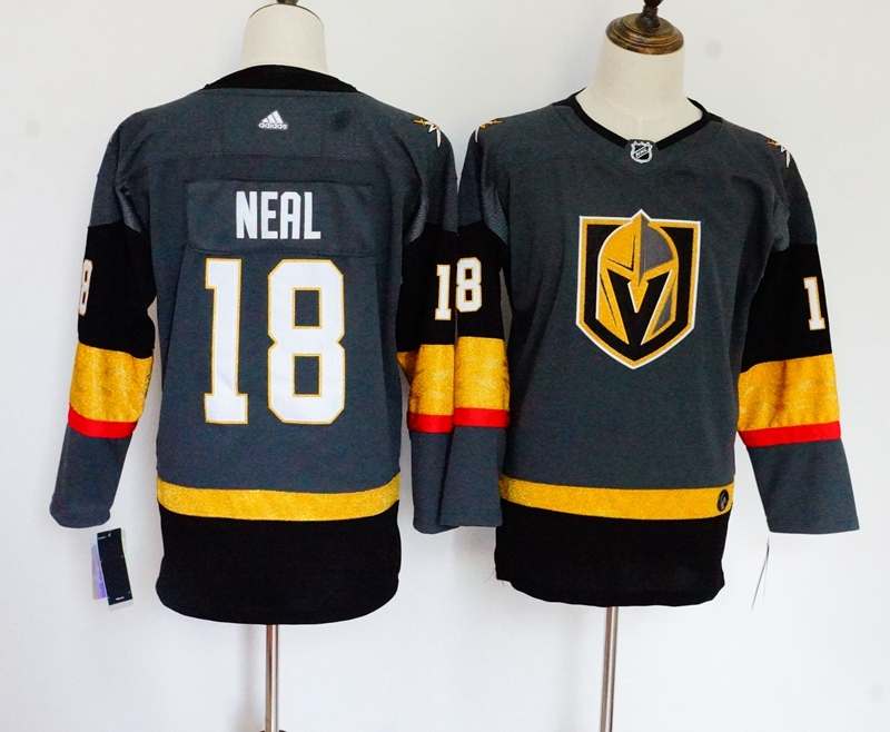 Vegas Golden Knights #18 NEAL Grey Women NHL Jersey