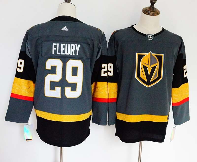 Vegas Golden Knights #29 FLEURY Grey Women NHL Jersey