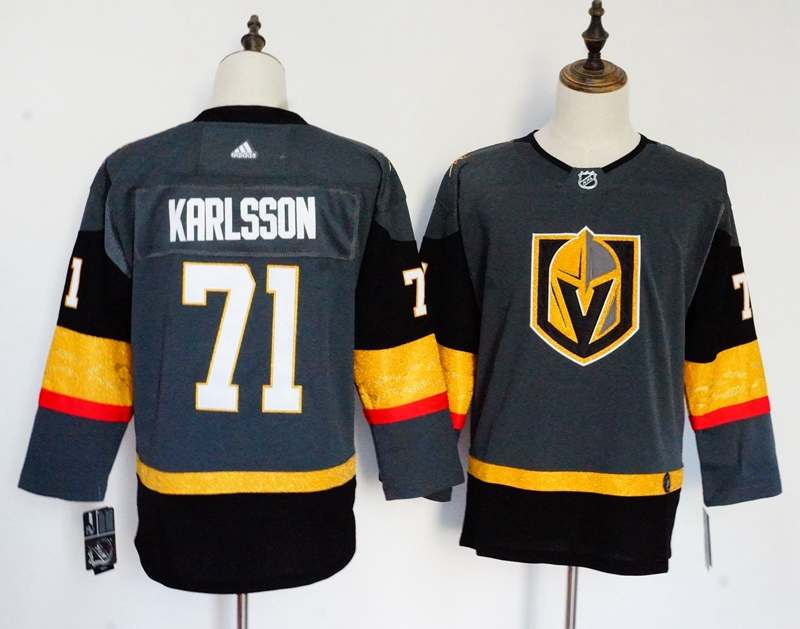 Vegas Golden Knights #71 KARLSSON Grey Women NHL Jersey