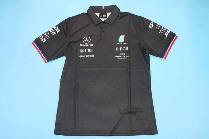 AAA Quality Mercedes 2021 Black Polo Soccer T-Shirt