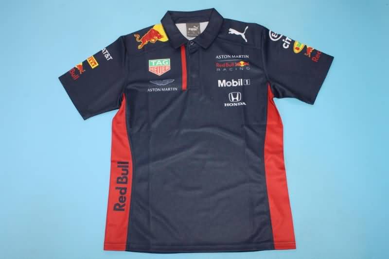 AAA Quality Red Bull 2021 Black Polo Soccer T-Shirt