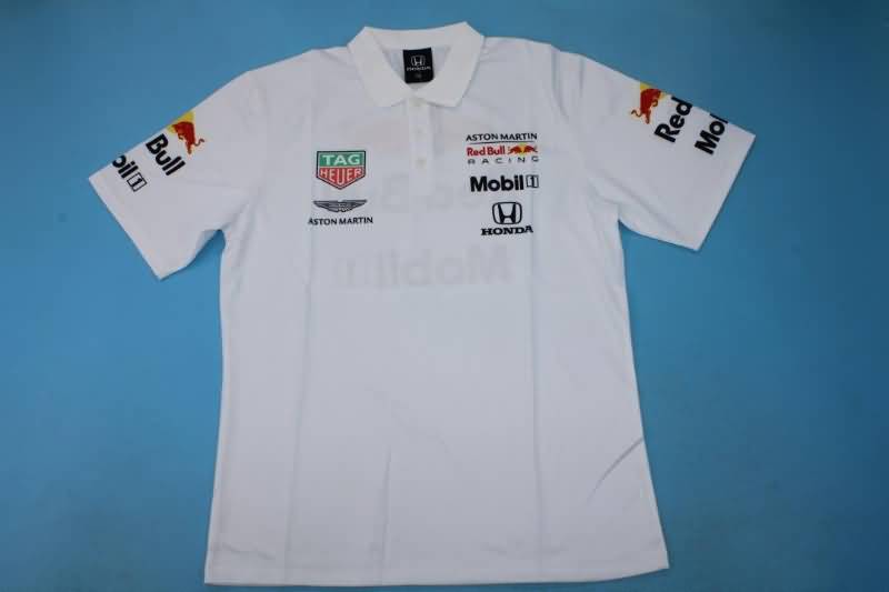 AAA Quality Red Bull 2021 White Polo Soccer T-Shirt