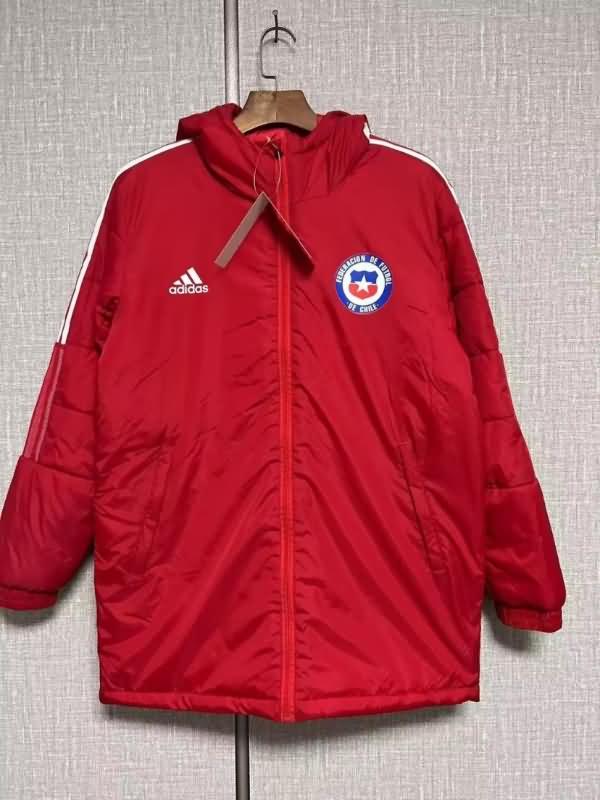 AAA Quality Chile 22/23 Red Soccer Cotton Coat