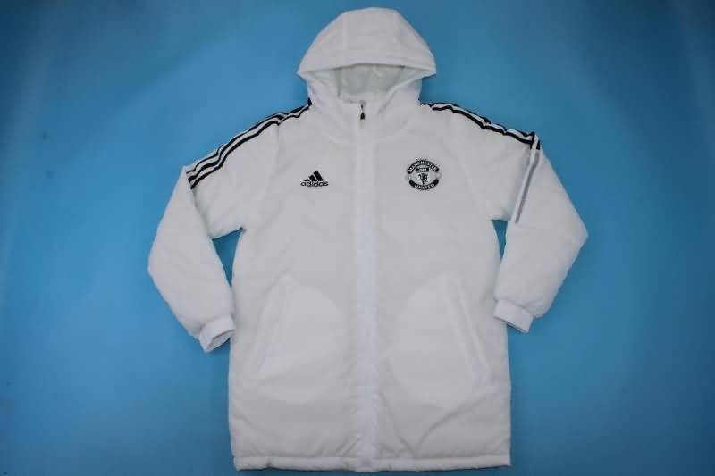 AAA Quality Manchester United 2022 White Soccer Cotton Coat