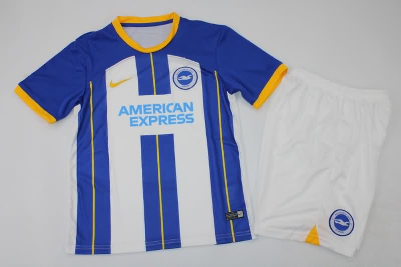 Kids Brighton 22/23 Home Soccer Jersey And Shorts