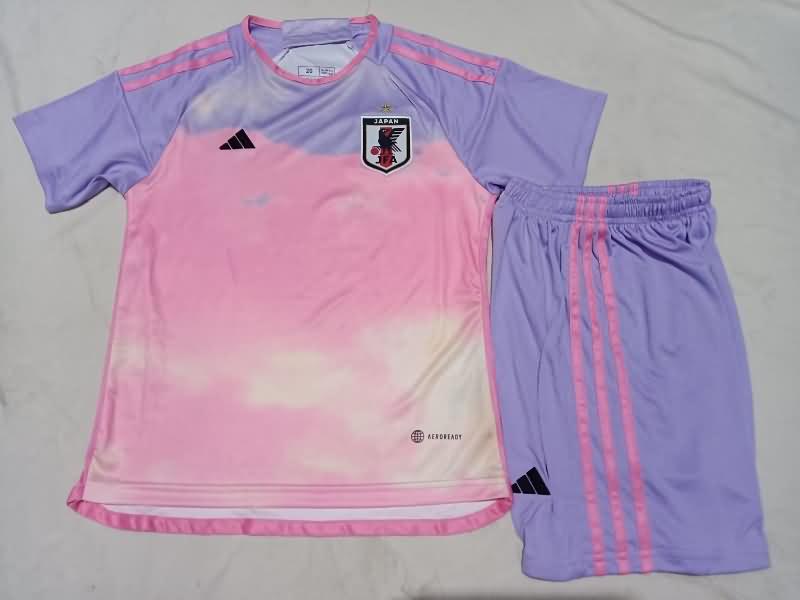 Kids Japan 2023 Away Soccer Jersey And Shorts
