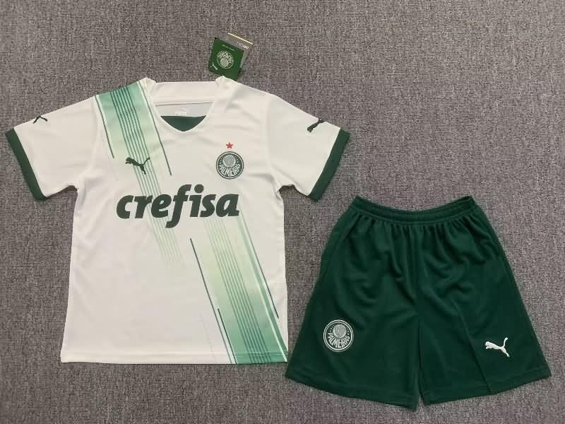 Kids Palmeiras 2023 Away Soccer Jersey And Shorts