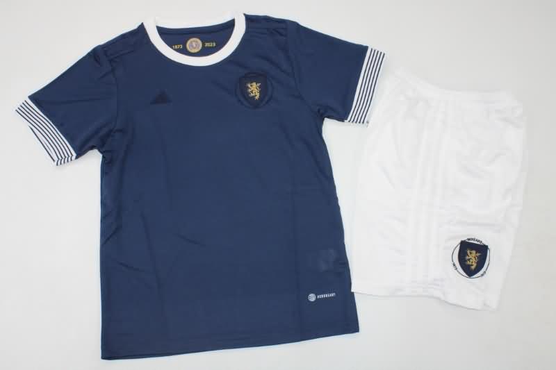 Kids Scotland 150th Anniversary Soccer Jersey And Shorts