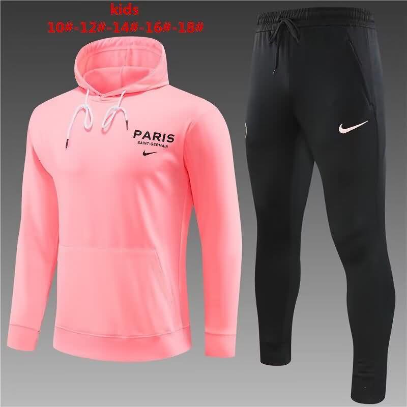 Kids AAA Quality Paris St German 22/23 Pink Soccer Tracksuit