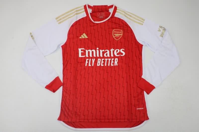 AAA Quality Arsenal 23/24 Home Long Sleeve Soccer Jersey