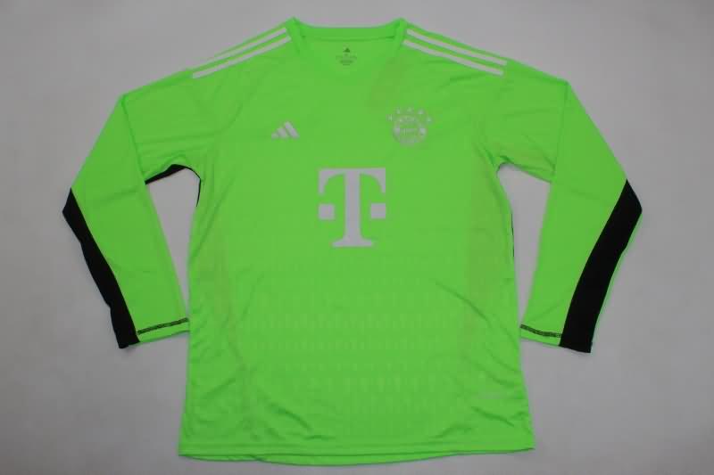 AAA Quality Bayern Munich 23/24 Goalkeeper Green Long Sleeve Soccer Jersey