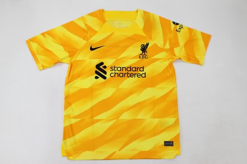 AAA Quality Liverpool 23/24 Goalkeeper Yellow Soccer Jersey